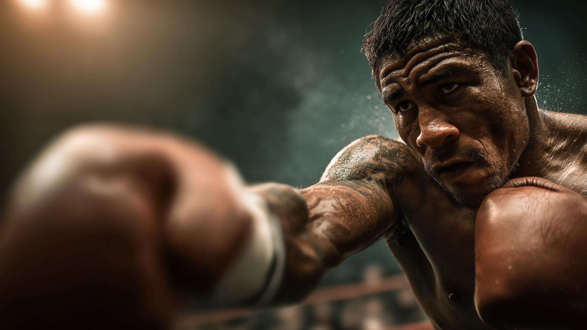 Boxing in the ring