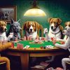 Poker Dogs Playing Cards